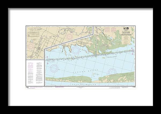 A beuatiful Framed Print of the Nautical Chart-11303 Intracoastal Waterway Laguna Madre - Chubby Island-Stover Point, Including The Arroyo Colorado by SeaKoast