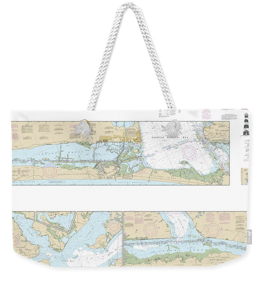 Nautical Chart-11308 Intracoastal Waterway Redfish Bay-middle Ground - Weekender Tote Bag