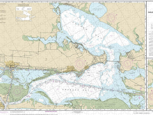 Nautical Chart 11314 Intracoastal Waterway Carlos Bay Redfish Bay, Including Copano Bay Puzzle