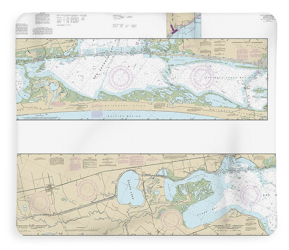 Nautical Chart-11315 Intracoastal Waterway Espiritu Santo Bay-carlos Bay Including San Antonio Bay-victoria Barge Canal - Blanket