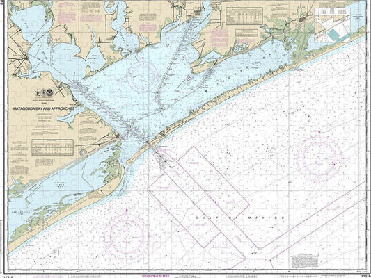 Nautical Chart 11316 Matagorda Bay Approaches Puzzle