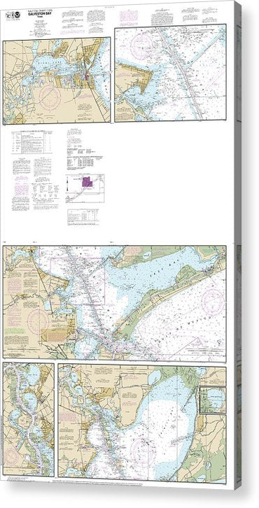 Nautical Chart-11326 Galveston Bay  Acrylic Print