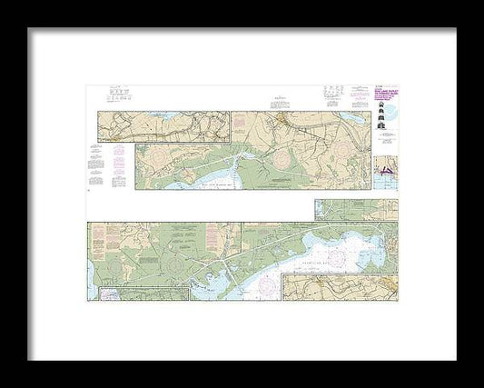 A beuatiful Framed Print of the Nautical Chart-11350 Intracoastal Waterway Wax Lake Outlet-Forked Island Including Bayou Teche, Vermilion River,-Freshwater Bayou by SeaKoast