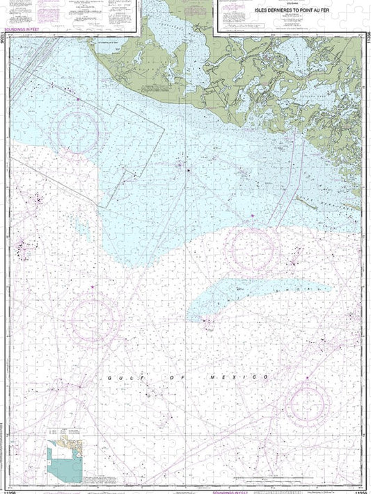 Nautical Chart 11356 Isles Dernieres Point Au Fer Puzzle