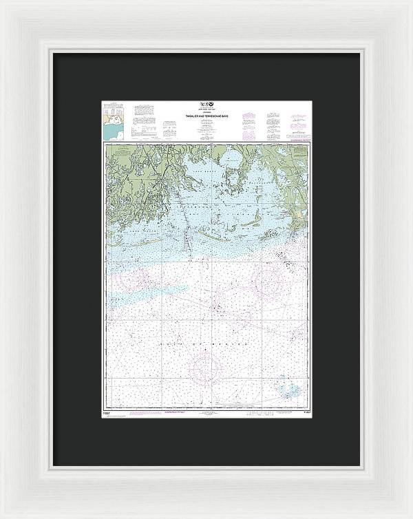 Nautical Chart-11357 Timbalier-terrebonne Bays - Framed Print