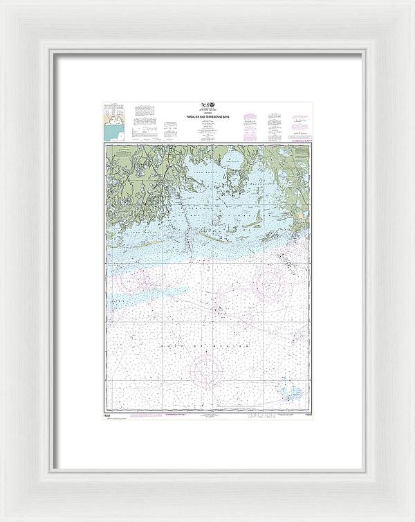 Nautical Chart-11357 Timbalier-terrebonne Bays - Framed Print