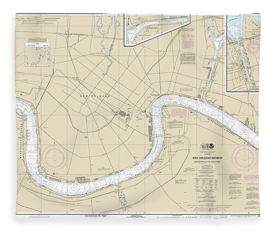 Nautical Chart 11368 New Orleans Harbor Chalmette Slip Southport Blanket