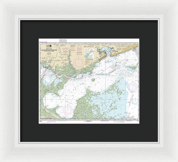 Nautical Chart-11371 Lake Borgne-approaches Cat Island-point Aux Herbes - Framed Print