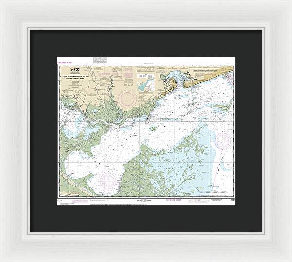 Nautical Chart-11371 Lake Borgne-approaches Cat Island-point Aux Herbes - Framed Print