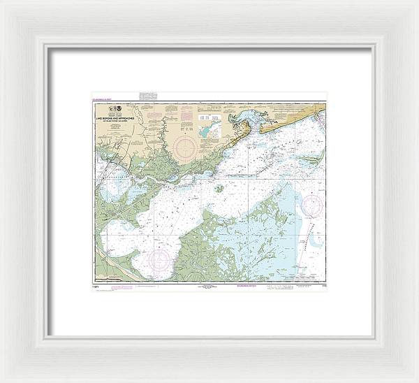 Nautical Chart-11371 Lake Borgne-approaches Cat Island-point Aux Herbes - Framed Print