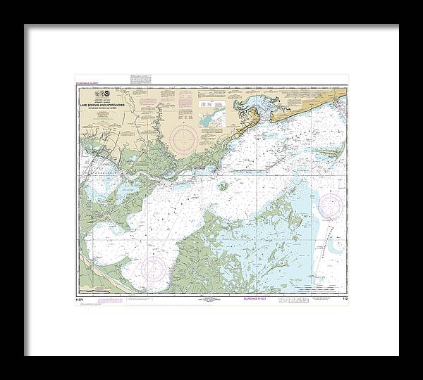 Nautical Chart-11371 Lake Borgne-approaches Cat Island-point Aux Herbes - Framed Print