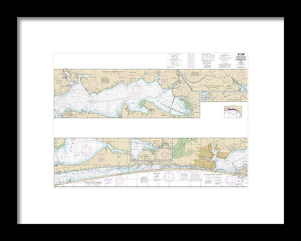 Nautical Chart-11385 Intracoastal Waterway West Bay-santa Rosa Sound - Framed Print