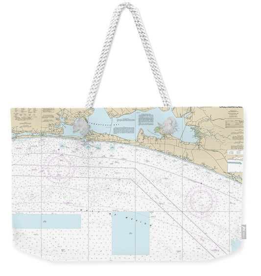 Nautical Chart-11388 Choctawhatchee Bay - Weekender Tote Bag