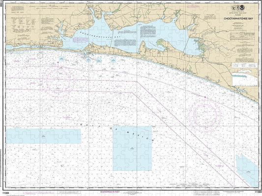 Nautical Chart 11388 Choctawhatchee Bay Puzzle