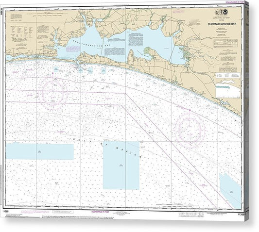 Nautical Chart-11388 Choctawhatchee Bay  Acrylic Print