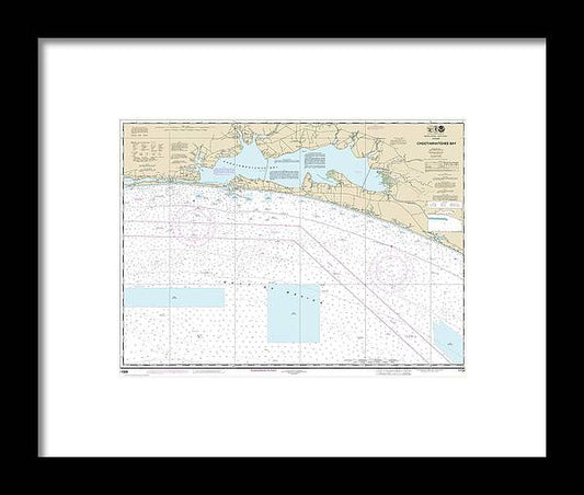 A beuatiful Framed Print of the Nautical Chart-11388 Choctawhatchee Bay by SeaKoast