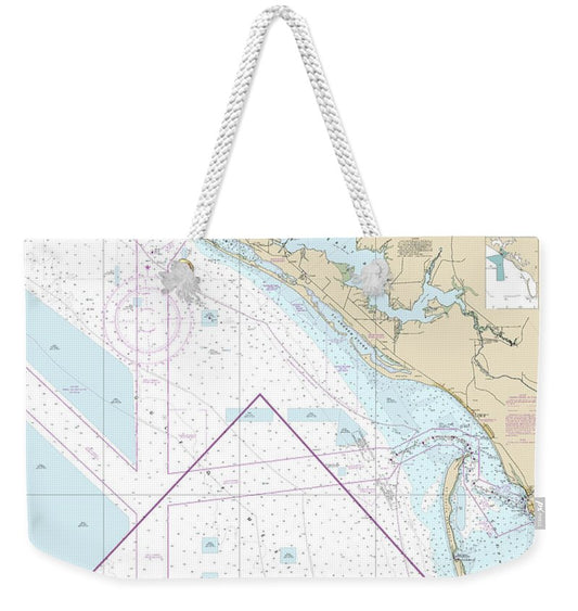 Nautical Chart-11389 St Joseph-st Andrew Bays - Weekender Tote Bag