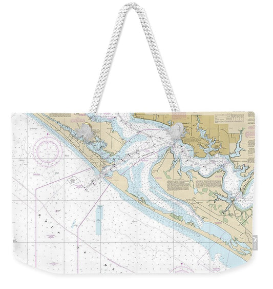 Nautical Chart-11391 St Andrew Bay - Weekender Tote Bag
