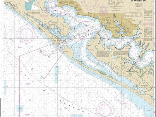 Nautical Chart 11391 St Andrew Bay Puzzle