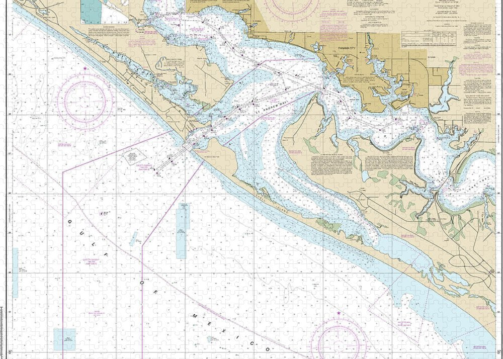 Nautical Chart-11391 St Andrew Bay - Puzzle