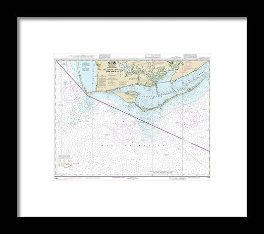 A beuatiful Framed Print of the Nautical Chart-11401 Apalachicola Bay-Cape San Blas by SeaKoast