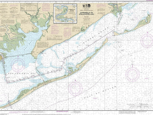 Nautical Chart 11404 Intracoastal Waterway Carrabelle Apalachicola Bay, Carrabelle River Puzzle