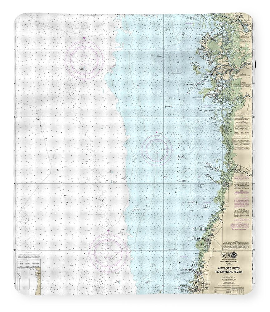 Nautical Chart-11409 Anclote Keys-crystal River - Blanket