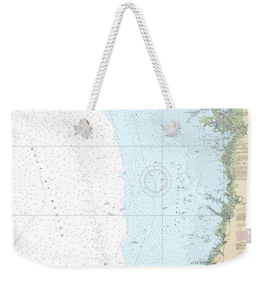 Nautical Chart-11409 Anclote Keys-crystal River - Weekender Tote Bag