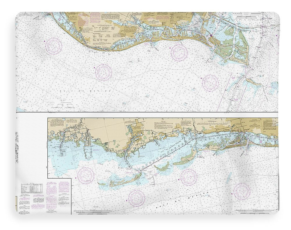 Nautical Chart-11411 Intracoastal Waterway Tampa Bay-port Richey - Blanket