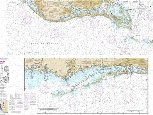 Nautical Chart 11411 Intracoastal Waterway Tampa Bay Port Richey Puzzle