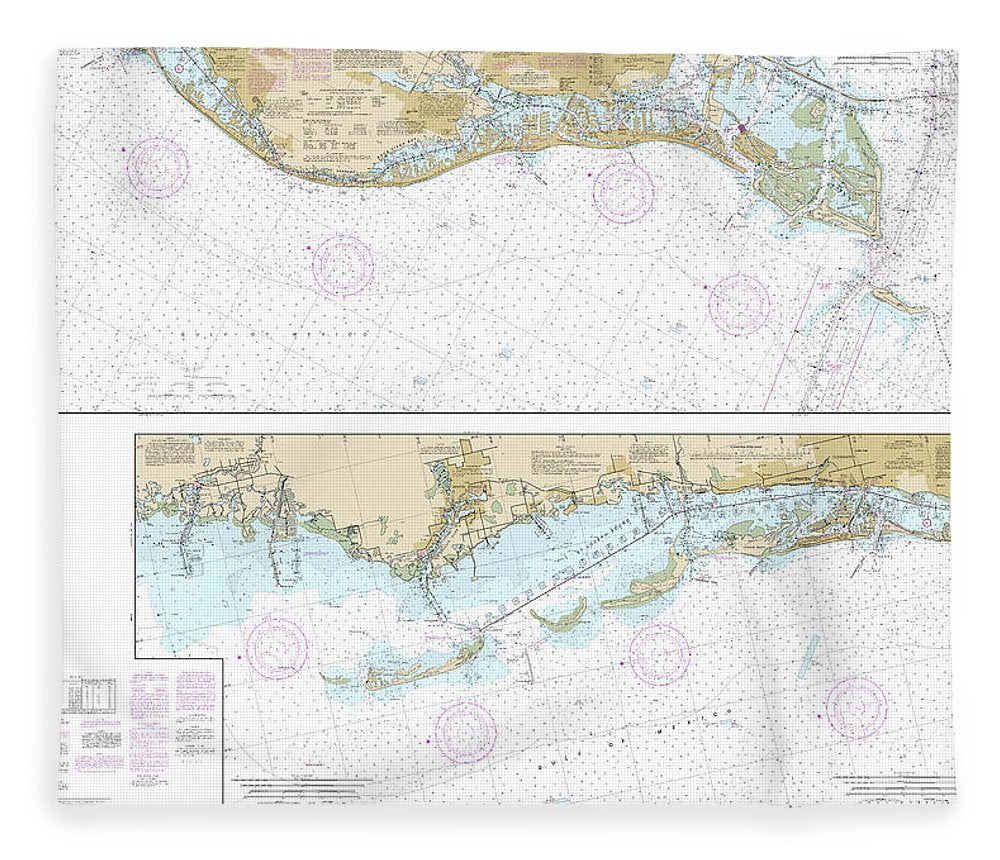 Nautical Chart 11411 Intracoastal Waterway Tampa Bay Port Richey Blanket