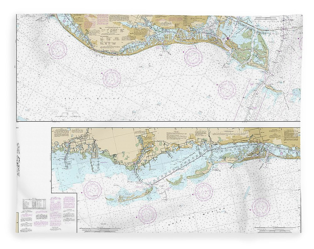 Nautical Chart-11411 Intracoastal Waterway Tampa Bay-port Richey - Blanket