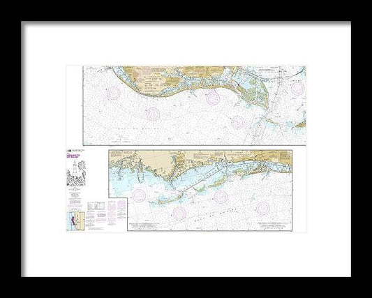 A beuatiful Framed Print of the Nautical Chart-11411 Intracoastal Waterway Tampa Bay-Port Richey by SeaKoast