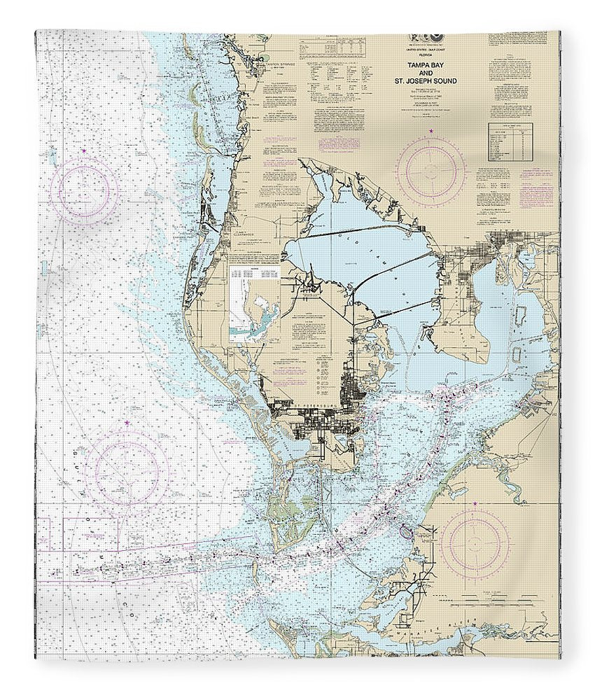 Nautical Chart 11412 Tampa Bay St Joseph Sound Blanket