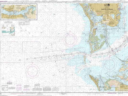Nautical Chart 11415 Tampa Bay Entrance, Manatee River Extension Puzzle