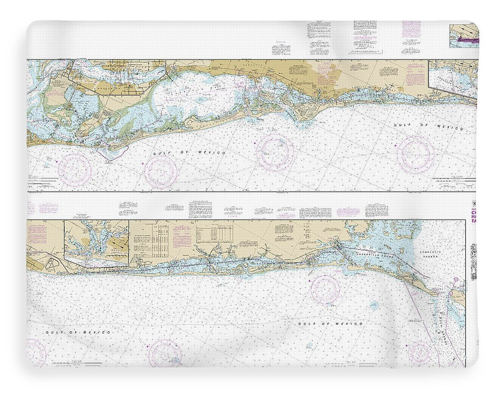 Nautical Chart-11425 Intracoastal Waterway Charlotte Harbor-tampa Bay - Blanket