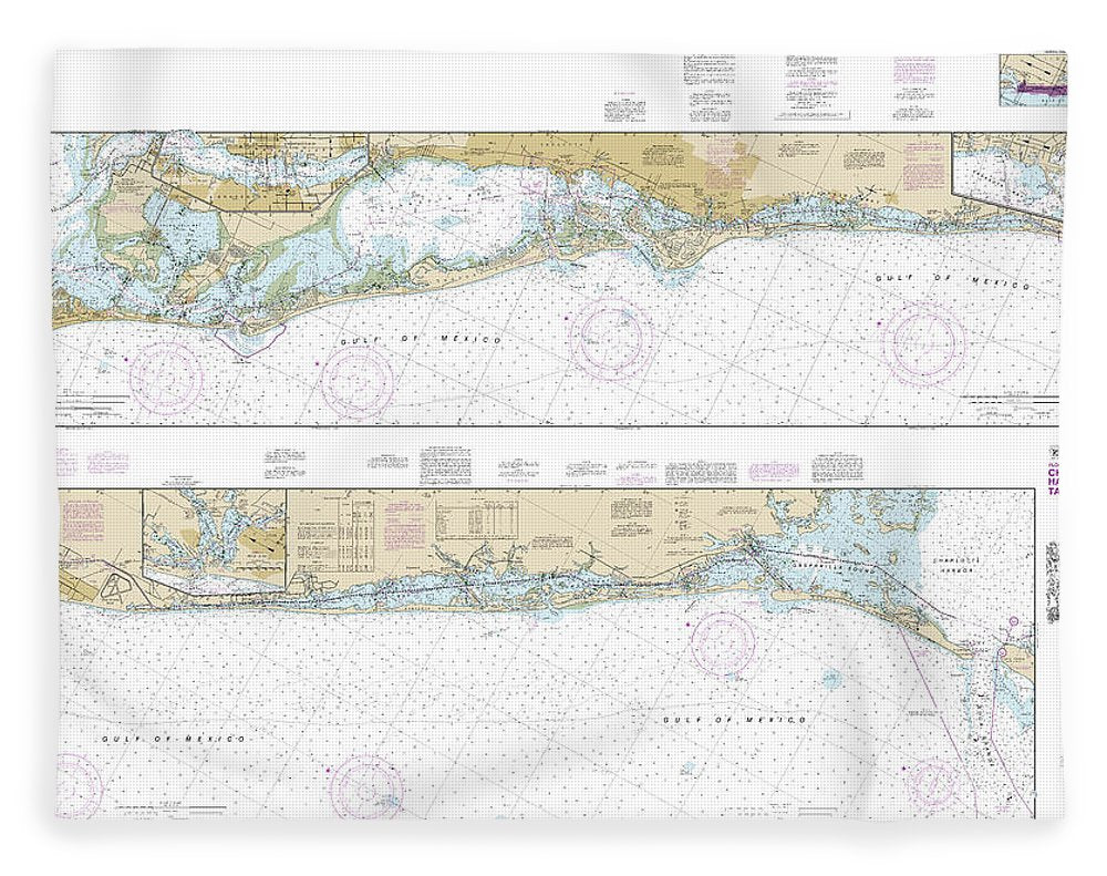 Nautical Chart-11425 Intracoastal Waterway Charlotte Harbor-tampa Bay - Blanket