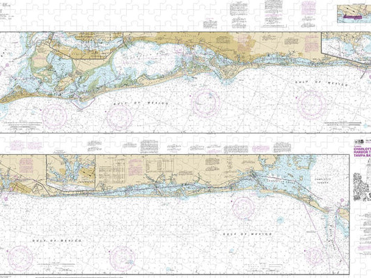 Nautical Chart 11425 Intracoastal Waterway Charlotte Harbor Tampa Bay Puzzle
