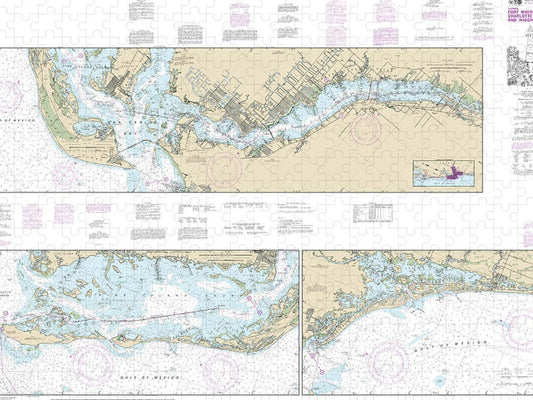 Nautical Chart 11427 Intracoastal Waterway Fort Myers Charlotte Harbor Wiggins Pass Puzzle