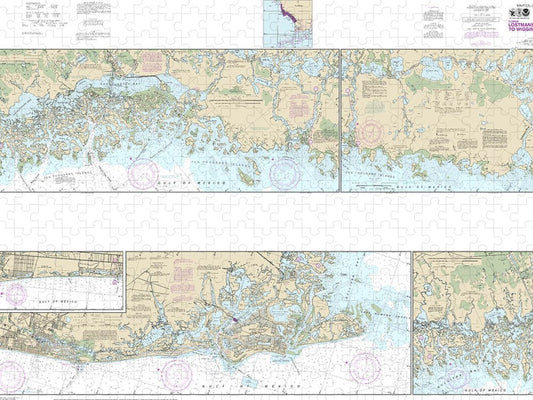 Nautical Chart 11430 Lostmans River Wiggins Pass Puzzle