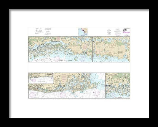 A beuatiful Framed Print of the Nautical Chart-11430 Lostmans River-Wiggins Pass by SeaKoast