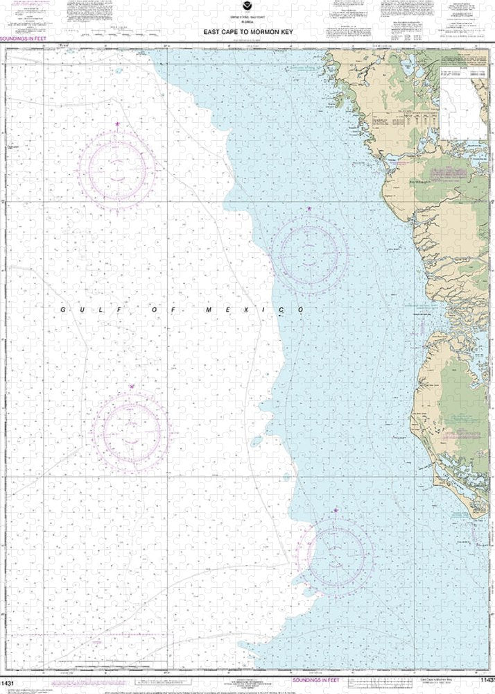 Nautical Chart-11431 East Cape-mormon Key - Puzzle