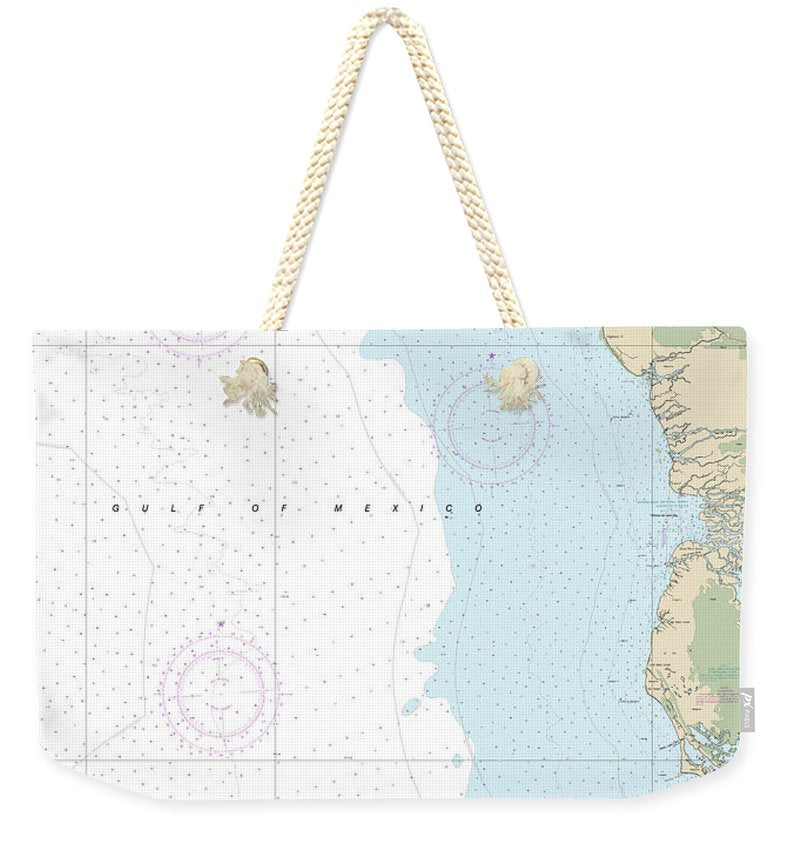 Nautical Chart-11431 East Cape-mormon Key - Weekender Tote Bag