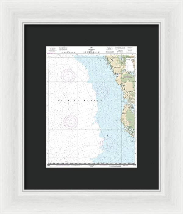 Nautical Chart-11431 East Cape-mormon Key - Framed Print