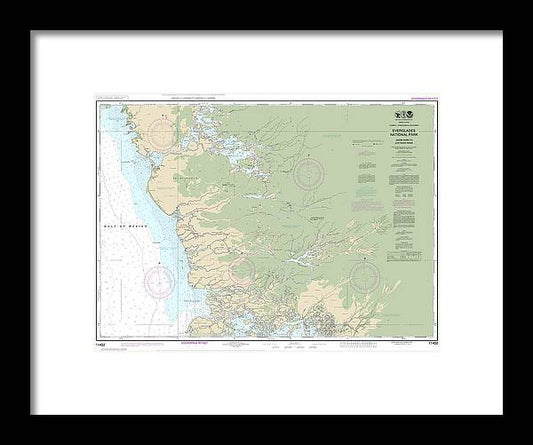 A beuatiful Framed Print of the Nautical Chart-11432 Everglades National Park Shark River-Lostmans River by SeaKoast