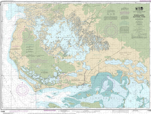 Nautical Chart 11433 Everglades National Park Whitewater Bay Puzzle
