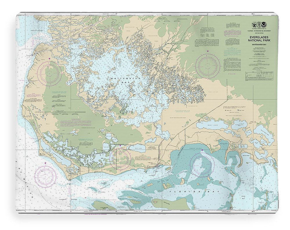 Nautical Chart-11433 Everglades National Park Whitewater Bay - Blanket