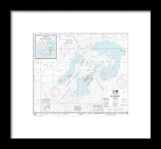 A beuatiful Framed Print of the Nautical Chart-11438 Dry Tortugas, Tortugas Harbor by SeaKoast