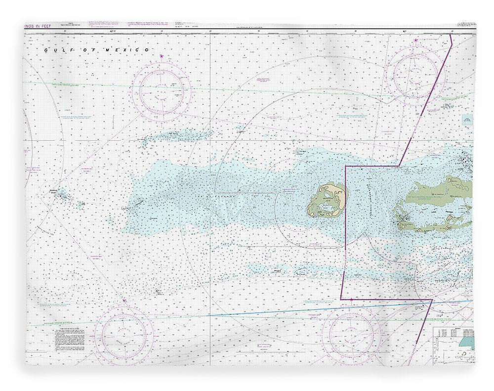 Nautical Chart-11439 Sand Key-rebecca Shoal - Blanket