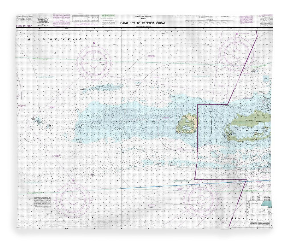 Nautical Chart 11439 Sand Key Rebecca Shoal Blanket